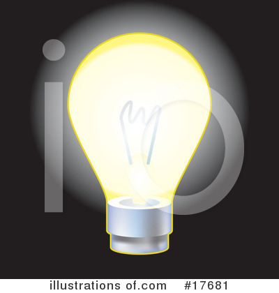 Royalty-Free (RF) Lightbulb Clipart Illustration by AtStockIllustration - Stock Sample #17681