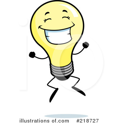 Royalty-Free (RF) Lightbulb Clipart Illustration by Cory Thoman - Stock Sample #218727