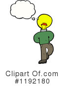 Lightbulb Person Clipart #1192180 by lineartestpilot