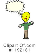Lightbulb Person Clipart #1192181 by lineartestpilot