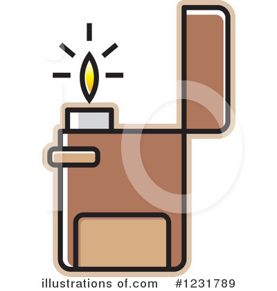 Royalty-Free (RF) Lighter Clipart Illustration by Lal Perera - Stock Sample #1231789