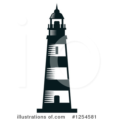 Royalty-Free (RF) Lighthouse Clipart Illustration by Vector Tradition SM - Stock Sample #1254581