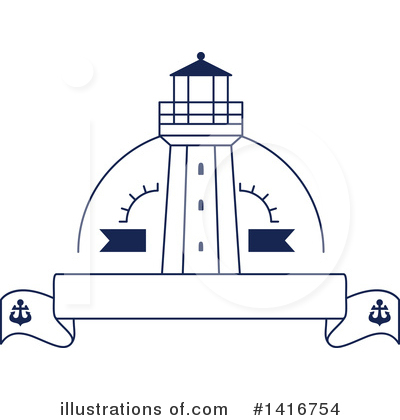 Royalty-Free (RF) Lighthouse Clipart Illustration by Vector Tradition SM - Stock Sample #1416754