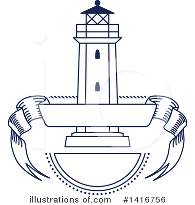 Royalty-Free (RF) Lighthouse Clipart Illustration by Vector Tradition SM - Stock Sample #1416756