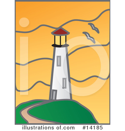 Royalty-Free (RF) Lighthouse Clipart Illustration by Rasmussen Images - Stock Sample #14185