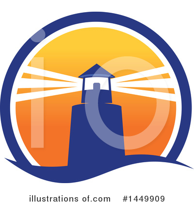 Royalty-Free (RF) Lighthouse Clipart Illustration by Vector Tradition SM - Stock Sample #1449909