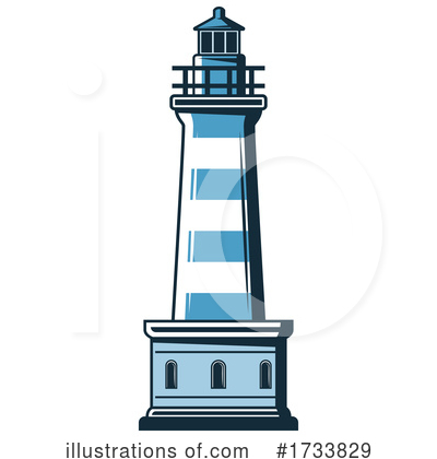 Royalty-Free (RF) Lighthouse Clipart Illustration by Vector Tradition SM - Stock Sample #1733829