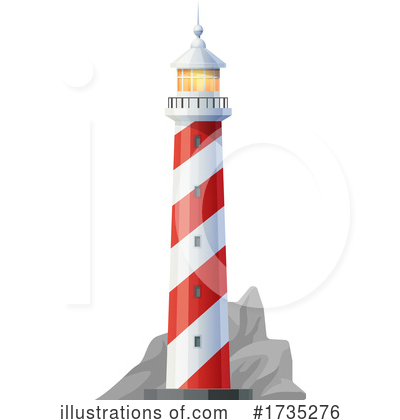 Royalty-Free (RF) Lighthouse Clipart Illustration by Vector Tradition SM - Stock Sample #1735276