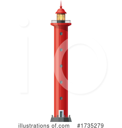 Royalty-Free (RF) Lighthouse Clipart Illustration by Vector Tradition SM - Stock Sample #1735279