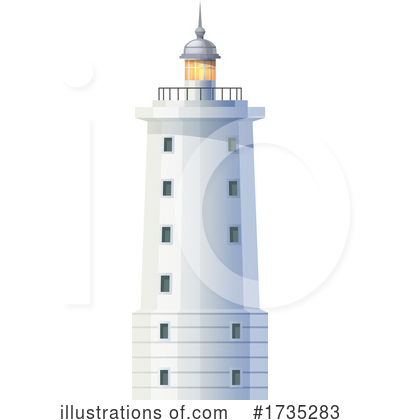 Royalty-Free (RF) Lighthouse Clipart Illustration by Vector Tradition SM - Stock Sample #1735283
