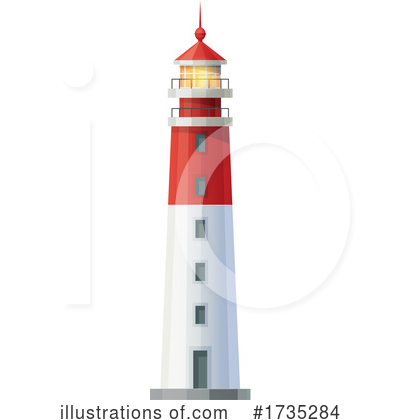 Royalty-Free (RF) Lighthouse Clipart Illustration by Vector Tradition SM - Stock Sample #1735284