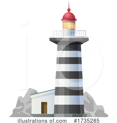 Royalty-Free (RF) Lighthouse Clipart Illustration by Vector Tradition SM - Stock Sample #1735285
