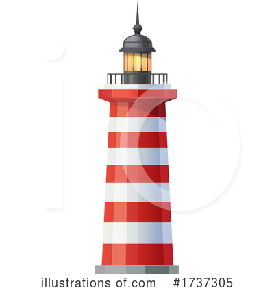 Royalty-Free (RF) Lighthouse Clipart Illustration by Vector Tradition SM - Stock Sample #1737305