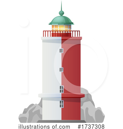 Royalty-Free (RF) Lighthouse Clipart Illustration by Vector Tradition SM - Stock Sample #1737308