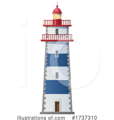 Royalty-Free (RF) Lighthouse Clipart Illustration by Vector Tradition SM - Stock Sample #1737310