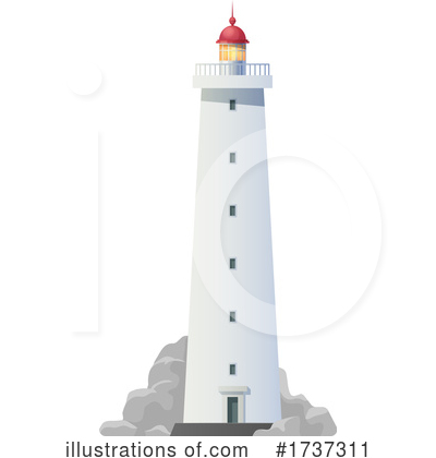 Royalty-Free (RF) Lighthouse Clipart Illustration by Vector Tradition SM - Stock Sample #1737311