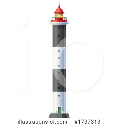 Royalty-Free (RF) Lighthouse Clipart Illustration by Vector Tradition SM - Stock Sample #1737313