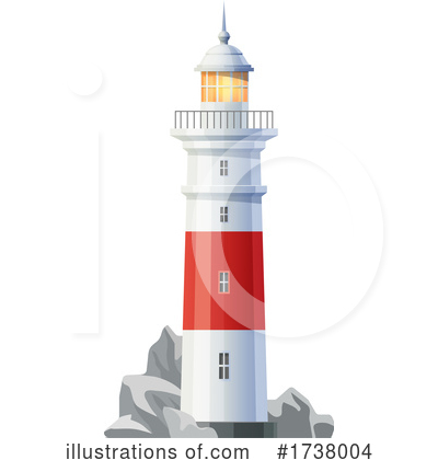 Royalty-Free (RF) Lighthouse Clipart Illustration by Vector Tradition SM - Stock Sample #1738004