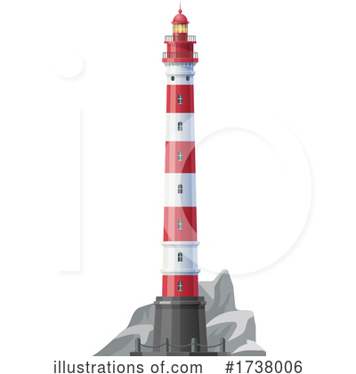 Royalty-Free (RF) Lighthouse Clipart Illustration by Vector Tradition SM - Stock Sample #1738006