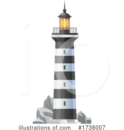 Royalty-Free (RF) Lighthouse Clipart Illustration by Vector Tradition SM - Stock Sample #1738007
