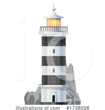 Royalty-Free (RF) Lighthouse Clipart Illustration by Vector Tradition SM - Stock Sample #1738008