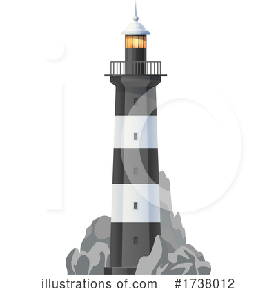 Royalty-Free (RF) Lighthouse Clipart Illustration by Vector Tradition SM - Stock Sample #1738012