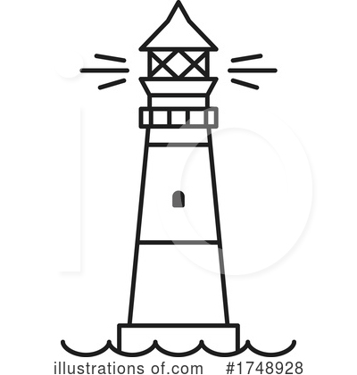 Royalty-Free (RF) Lighthouse Clipart Illustration by Vector Tradition SM - Stock Sample #1748928