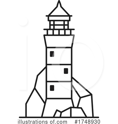 Royalty-Free (RF) Lighthouse Clipart Illustration by Vector Tradition SM - Stock Sample #1748930