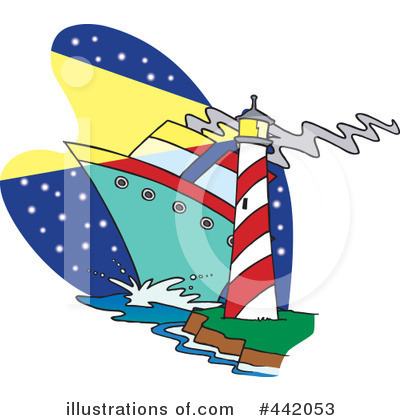 Lighthouse Clipart #442053 by toonaday