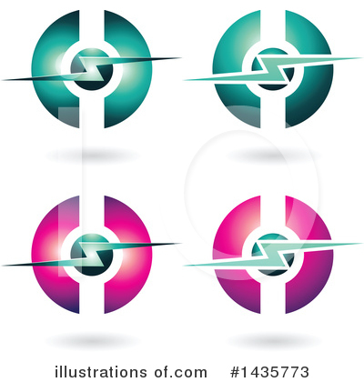 Royalty-Free (RF) Lighting Bolt Clipart Illustration by cidepix - Stock Sample #1435773