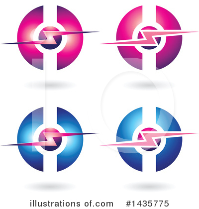 Royalty-Free (RF) Lighting Bolt Clipart Illustration by cidepix - Stock Sample #1435775