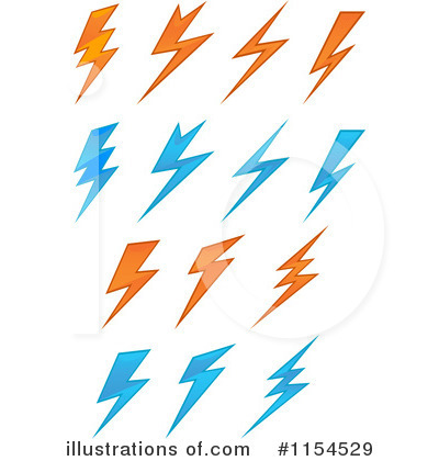 Royalty-Free (RF) Lightning Bolt Clipart Illustration by Vector Tradition SM - Stock Sample #1154529