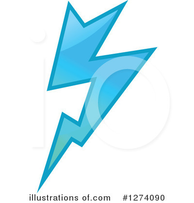 Lightning Bolt Clipart #1274090 by Vector Tradition SM