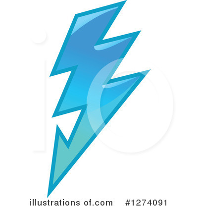 Lightning Bolt Clipart #1274091 by Vector Tradition SM