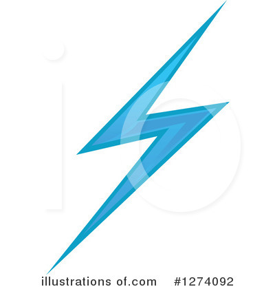 Lightning Bolt Clipart #1274092 by Vector Tradition SM