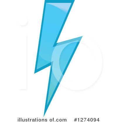 Lightning Bolt Clipart #1274094 by Vector Tradition SM