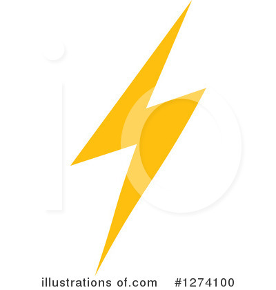 Lightning Bolt Clipart #1274100 by Vector Tradition SM
