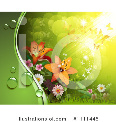Royalty-Free (RF) Lilies Clipart Illustration by merlinul - Stock Sample #1111445
