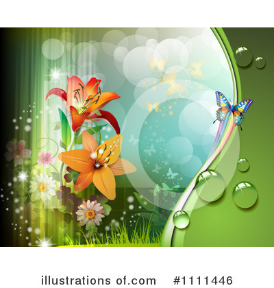 Royalty-Free (RF) Lilies Clipart Illustration by merlinul - Stock Sample #1111446
