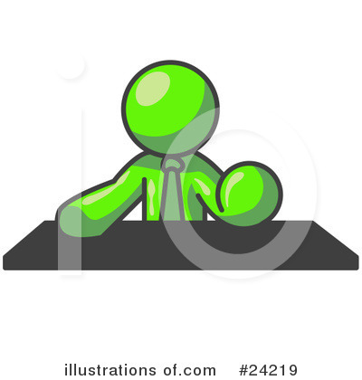 Royalty-Free (RF) Lime Green Collection Clipart Illustration by Leo Blanchette - Stock Sample #24219