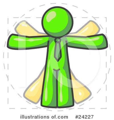 Royalty-Free (RF) Lime Green Collection Clipart Illustration by Leo Blanchette - Stock Sample #24227