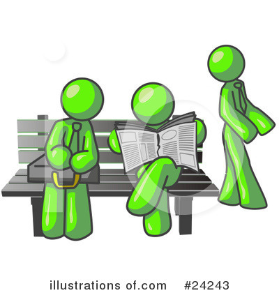 Royalty-Free (RF) Lime Green Collection Clipart Illustration by Leo Blanchette - Stock Sample #24243