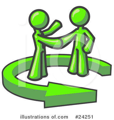 Royalty-Free (RF) Lime Green Collection Clipart Illustration by Leo Blanchette - Stock Sample #24251