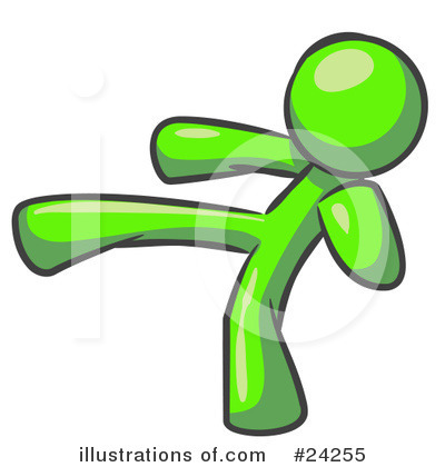Royalty-Free (RF) Lime Green Collection Clipart Illustration by Leo Blanchette - Stock Sample #24255