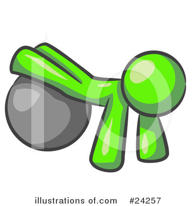 Royalty-Free (RF) Lime Green Collection Clipart Illustration by Leo Blanchette - Stock Sample #24257