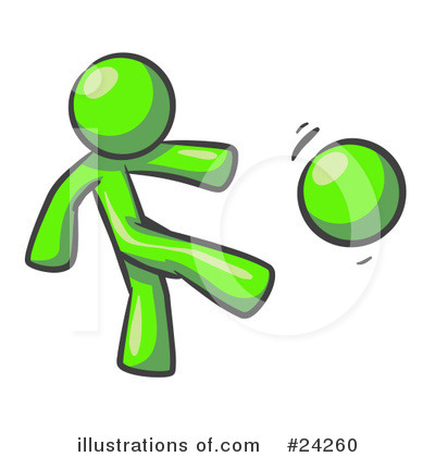Royalty-Free (RF) Lime Green Collection Clipart Illustration by Leo Blanchette - Stock Sample #24260