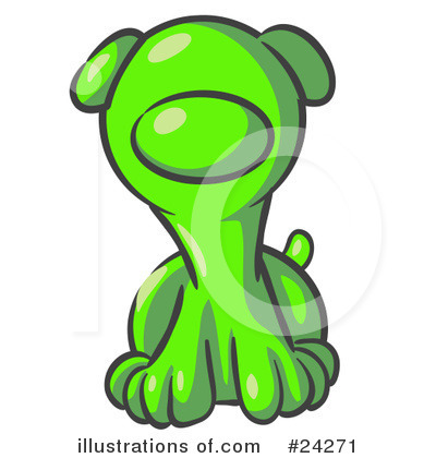 Royalty-Free (RF) Lime Green Collection Clipart Illustration by Leo Blanchette - Stock Sample #24271