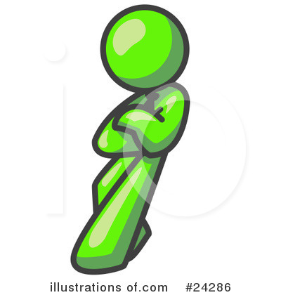 Royalty-Free (RF) Lime Green Collection Clipart Illustration by Leo Blanchette - Stock Sample #24286