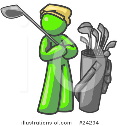 Golfing Clipart #24294 by Leo Blanchette