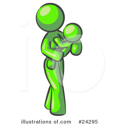 Green Woman Clipart #24295 by Leo Blanchette